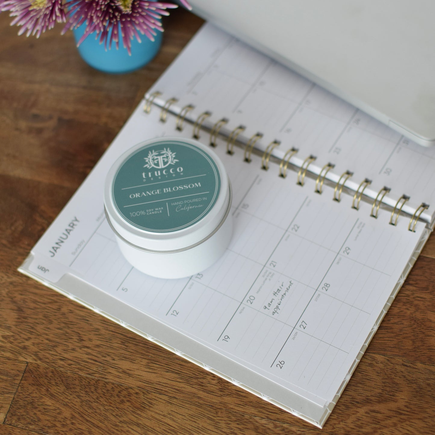 Wellness Candle Box Set - luxury gift box with 4 soy wax candles
