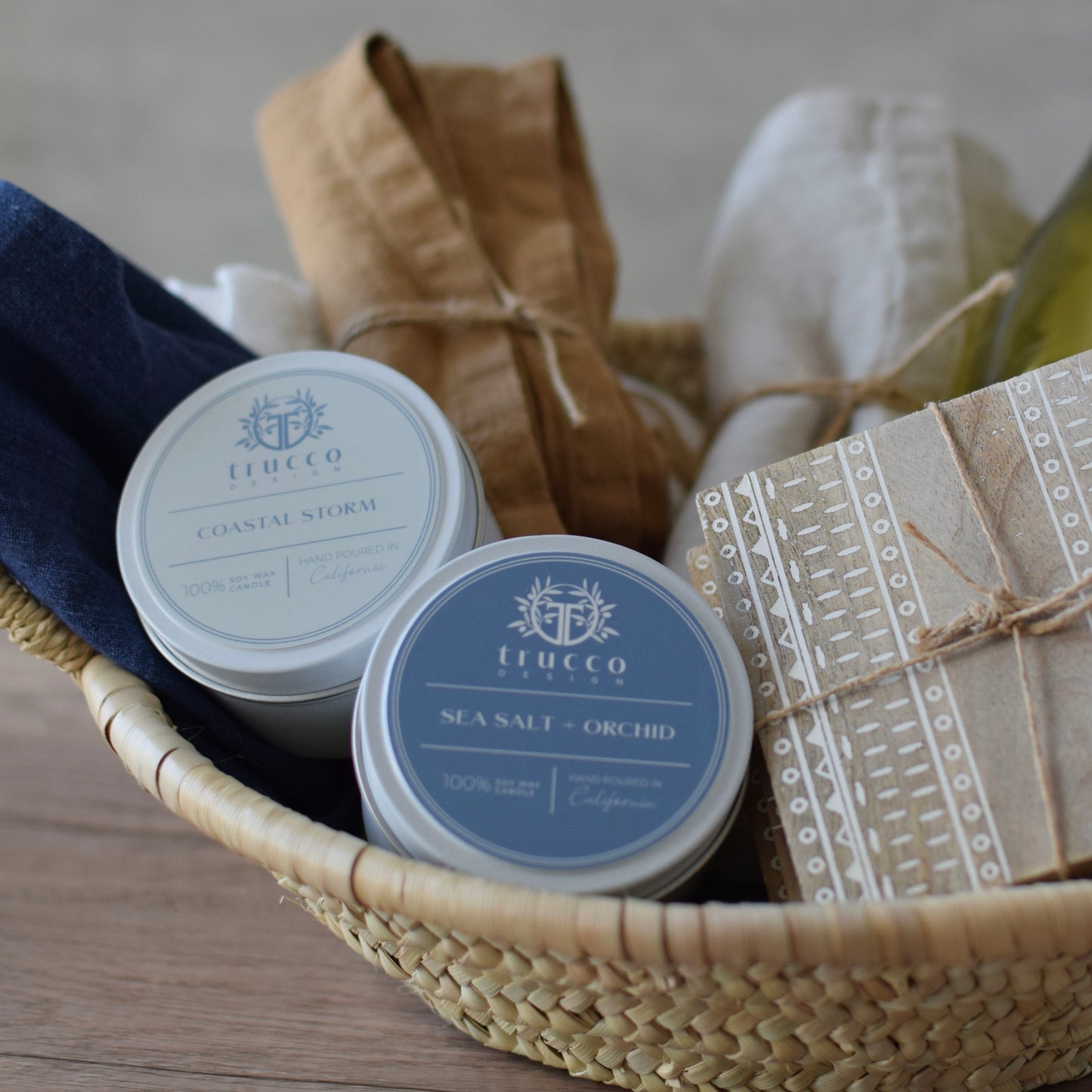 Wellness Candle Box Set - luxury gift box with 4 soy wax candles