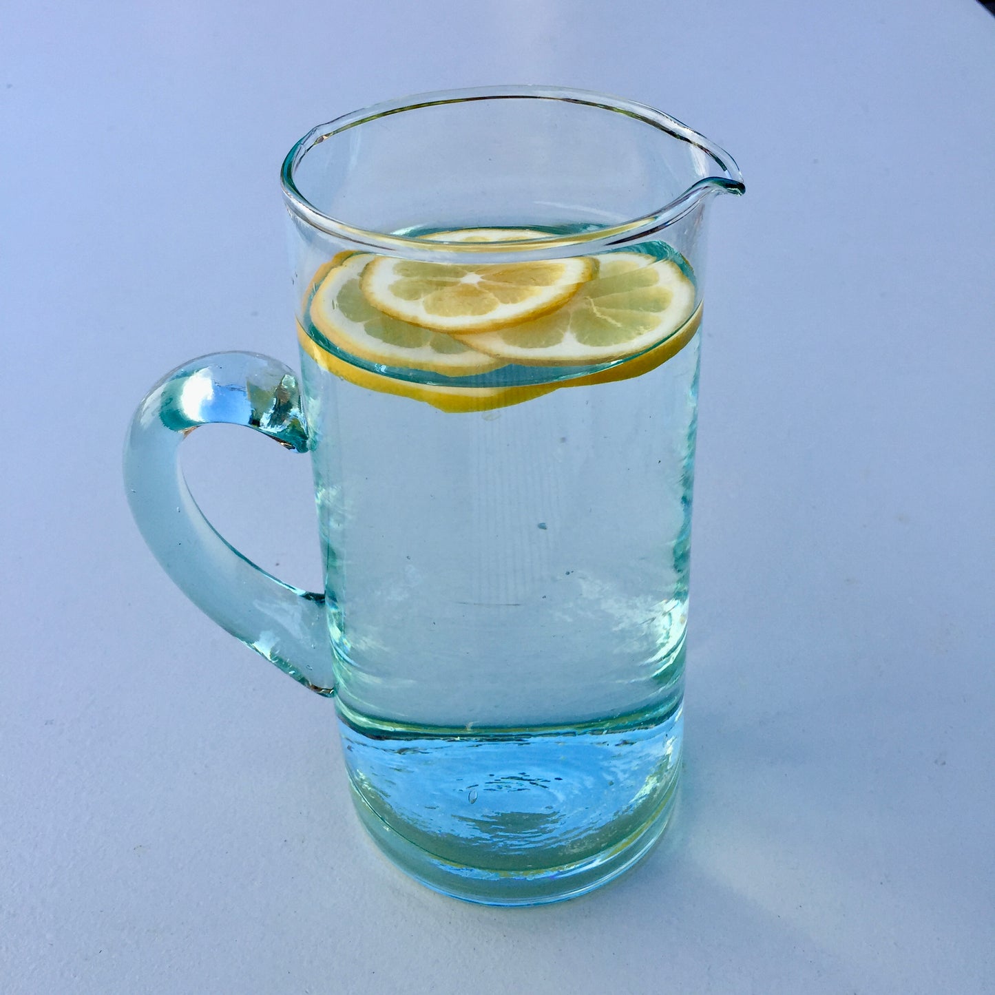 Recycled Glass Pitcher, 100% recycled green glass