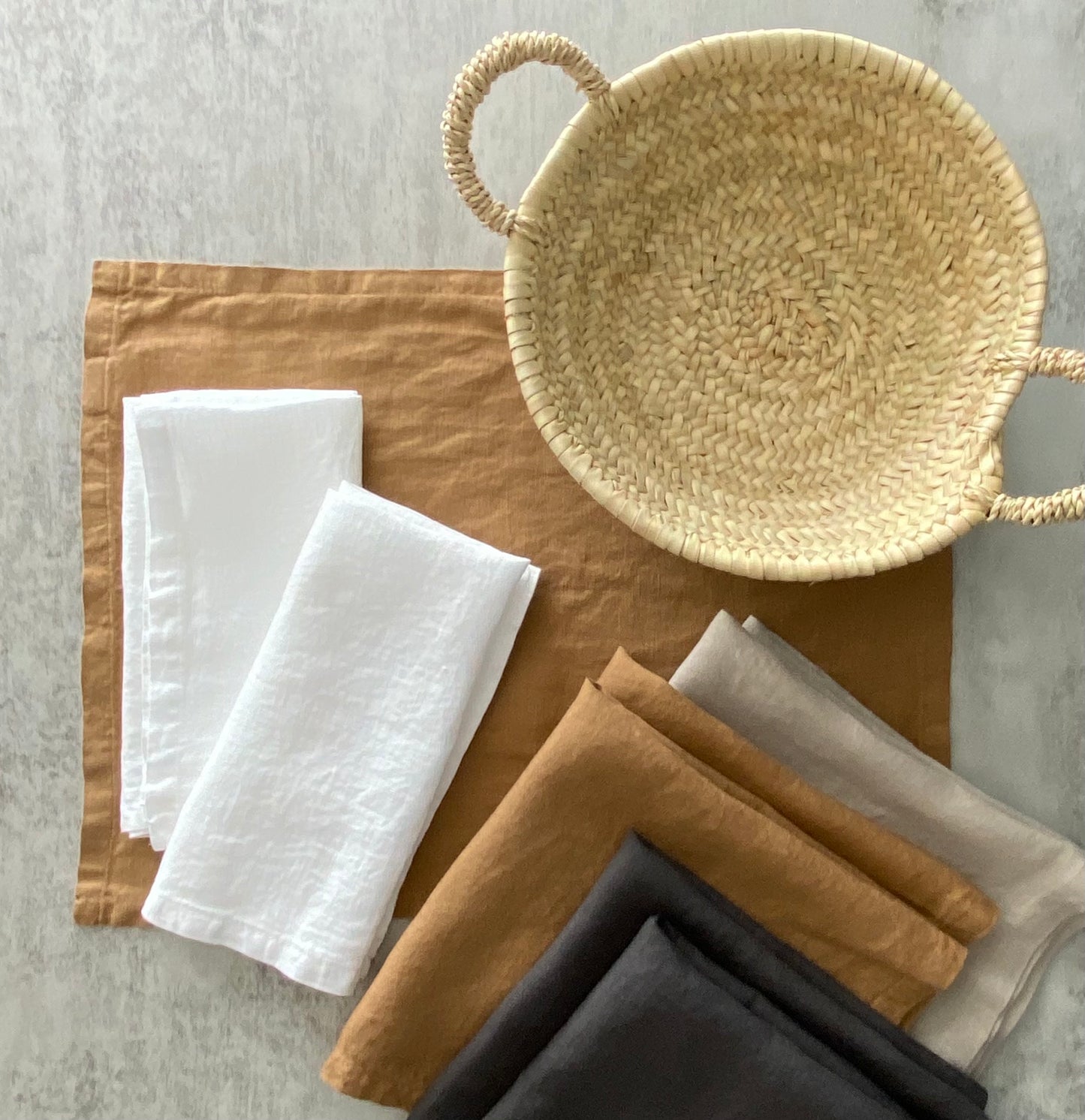 Linen Napkins - 100% Stonewashed Linen