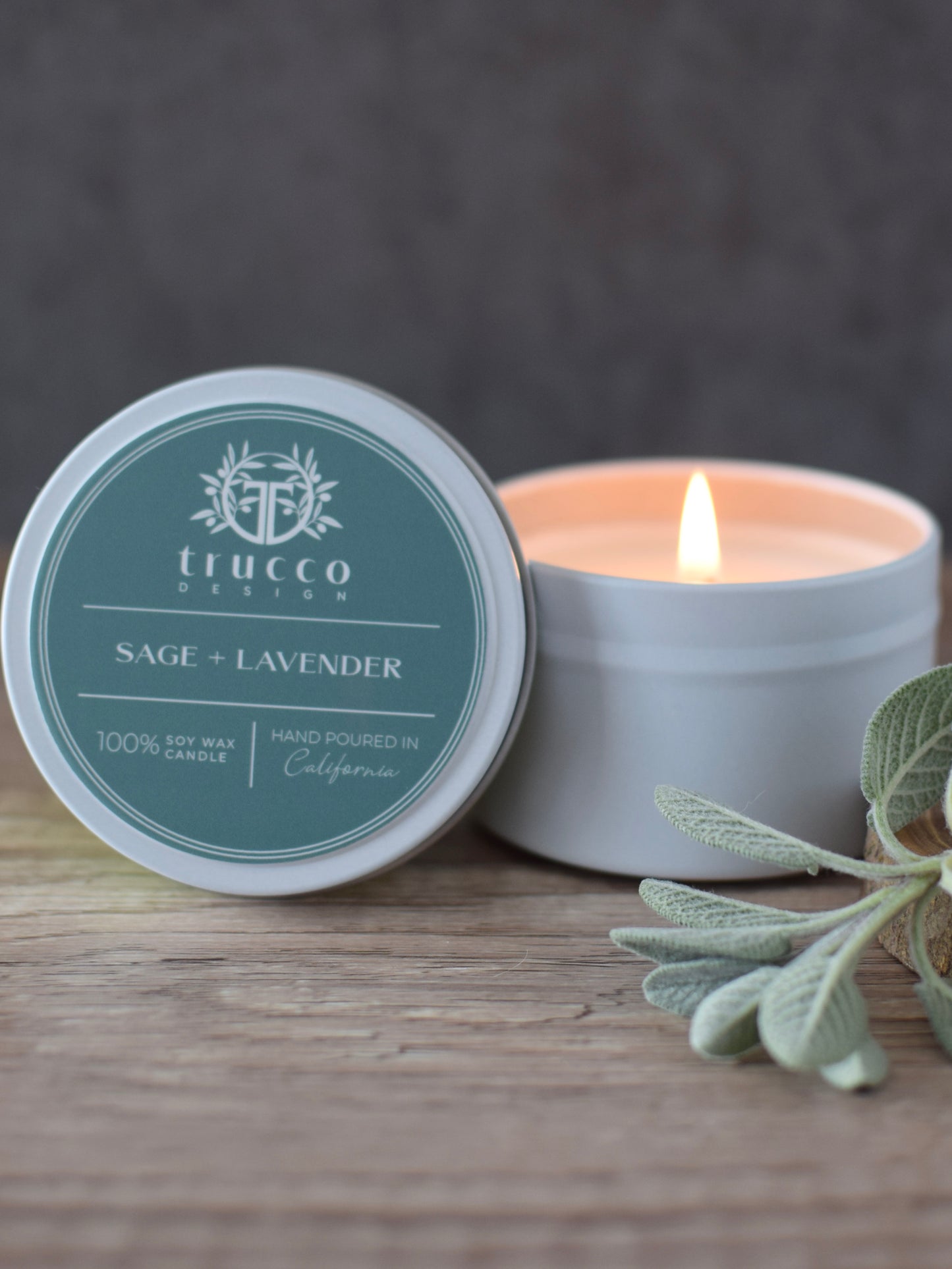 Saints + Herbs Soy Candle: sage · lavender · sandalwood