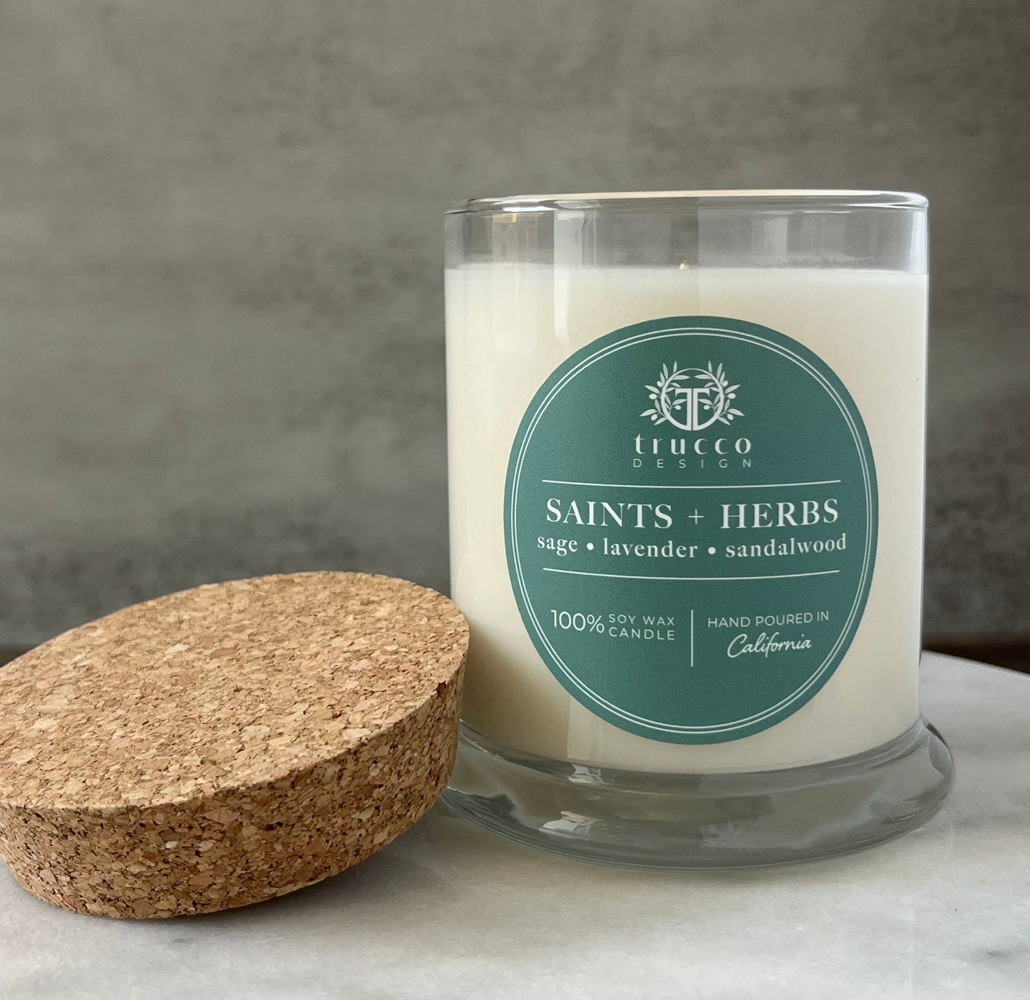 Saints + Herbs Soy Candle: sage · lavender · sandalwood
