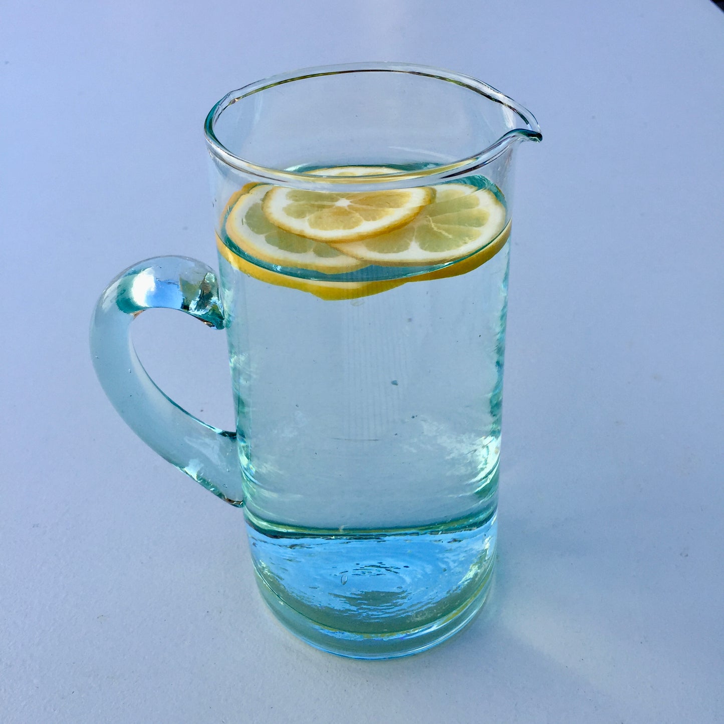 Recycled Glass Pitcher, 100% recycled green glass